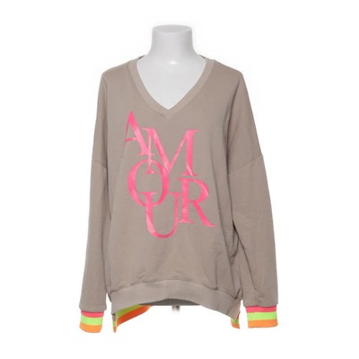Miss Goodlife, Sweatshirt, Größe: L, Beige/Mehrfarbig, Baumwolle, Print #5OH