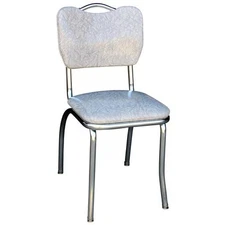 Richardson Seating Corp 4161CIG 4161 Handle Back Diner Chair -Cracked Ice Gre...