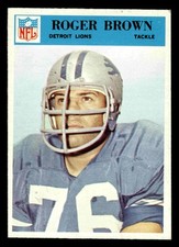 1966 Philadelphia Roger Brown #67 - Detroit Lions