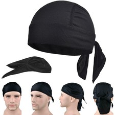 Doo Rag Sweat Wicking Cooling Dew Rag Helmet Liner Head Wrap Bandana Skull Caps