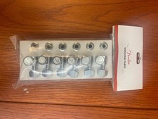 Genuine Fender CHROME LOCKING Tuners 6-InLine 2-pin Strat