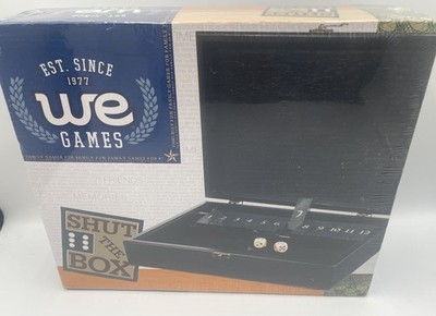 WE Games  Shut The Box  Game  Dice Tabletop **NEW SEALED**