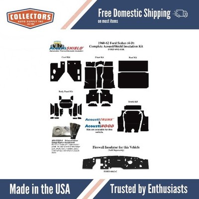 Complete Interior Insulation Kit for 1960-1962 Ford Galaxie Sedan