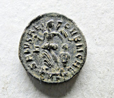 Arcadius Bronze Follis, SALVS REI-PVBLICAE, (RIC IX Cyzicus 26c).