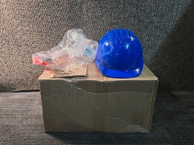 (QTY 4) JSP Evolution 6151V Vented Class C ANSI Type Helmet Blue 280-EV6151V-50