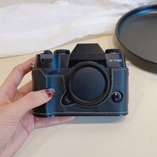 For Fujifilm X-T50 XT50 Camera Bag Leather Dock Case Base Protection Cover Shell
