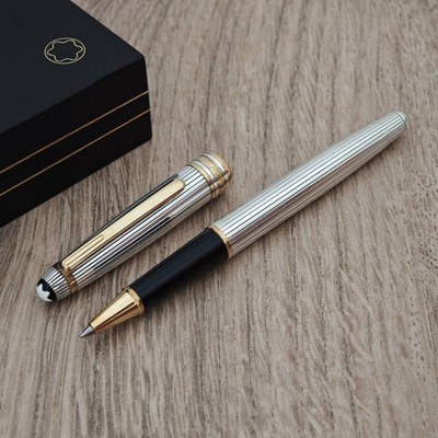 Montblanc Meisterstuck Solitaire 163 Rollerball Pen - Sterling Silver 925 - USED