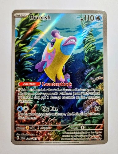 Bruxish 200/191 Illustration Rare Surging Sparks Pokémon TCG Holo Near Mint