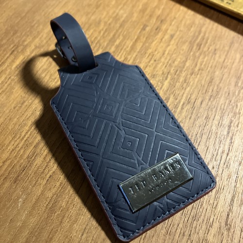 Ted Baker Tasche Kofferanhänger blau rot gut gereist - Bild 1 von 3