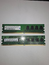 2 sticks of 1 GB of Ram PC2-6400U 2GB total