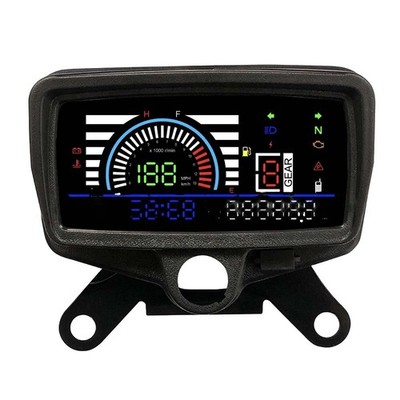 For   CG125-150 LCD Digital Display Motorcycle Speedometer Tachometer #qm