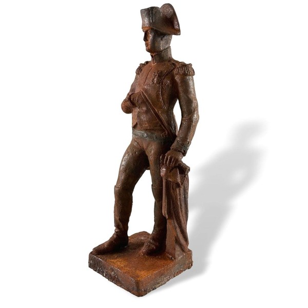 Skulptur Napoleon Garten Figur Statue Eisen Rost Dekoration 57Cm Antik-Stil-image