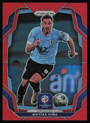 2024 Panini Prizm Copa America Matias Vina Red Prizm /199 Uruguay #101