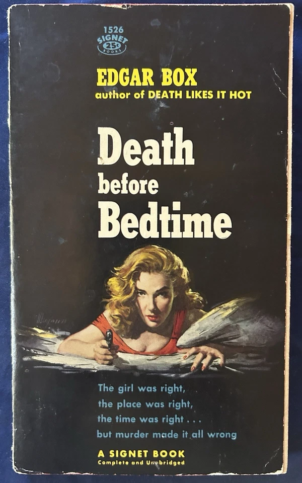 Vintage Pocket Book Lot Of 9 Books - 1950-1984 - Frank Gruber, Edgar Box...VG Foto 3 de 4