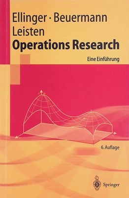 Operations-Research. Eine Einführung. Ellinger, Theodor, Günter Beuermann und Ra