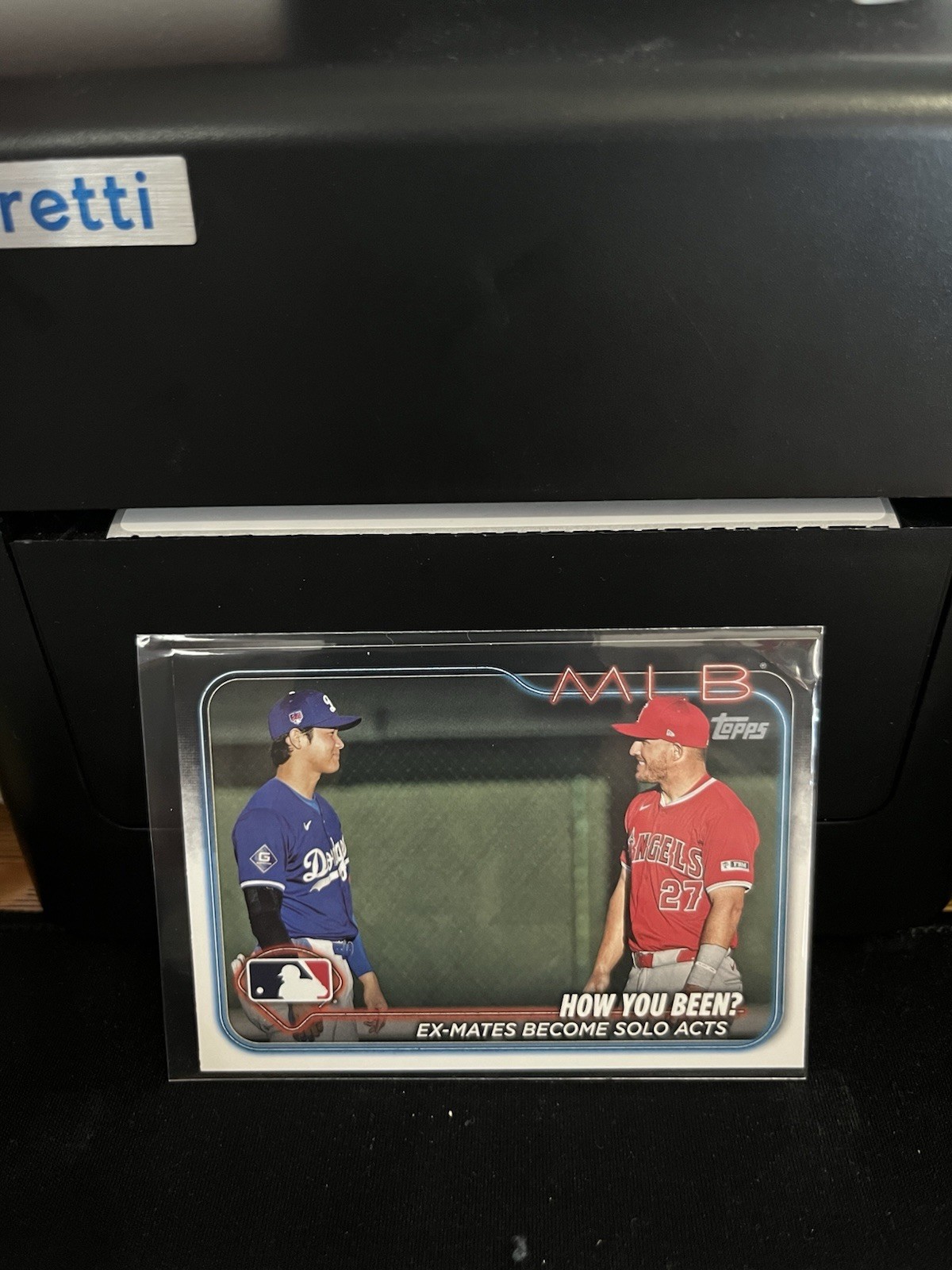 2024 Topps Update Series Veteran Combos US76 Mike Trout and Shohei Ohtani Baseball Card