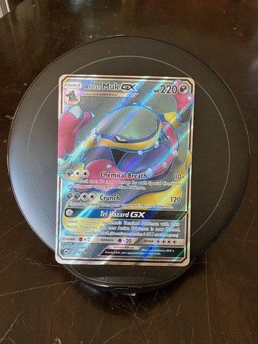 Alolan Muk GX - Sun & Moon Burning Shadows 138/147 Full Art Ultra Rare