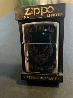Zippo Harley Davidson Spread Eagle High Polished Chrome H X New