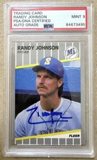1989 Fleer Update #U-59 Randy Johnson Autograph RC PSA/DNA 9 Mariners HOF