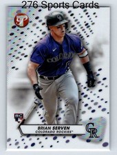 2023 Topps Pristine - Brian Serven #195 Refractor (RC)