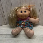 Cabbage Patch Kid Doll 2015 WCT-53k with Blue Eyes Blonde Hair Doll Bow