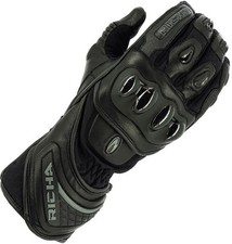 Richa Warrior Evo Gloves - Black Motorcycle Motorbike