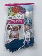 Fruit Of The Loom Panties Women  s Size Medium Cotton Hi Cuts Underwear 6 Pack