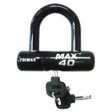 Trimax MAX40BK Ultra-High Max 40 Security Disc/Cable Lock - Black