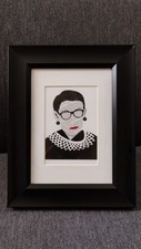 Ruth Bader Ginsberg Print By Papercutz Vintage In Black Hobby Lobby 5x7 Frame