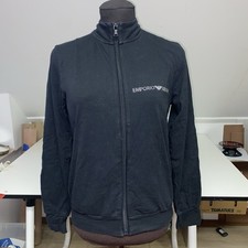 Emporio Armani Zip Up Sweatshirt Black Size S