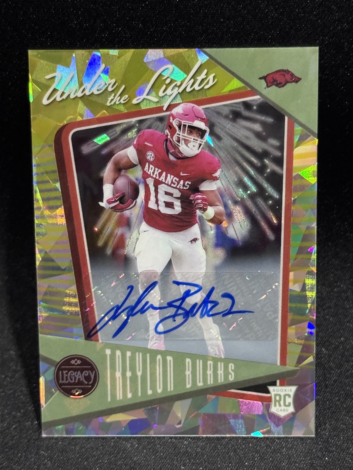 Treylon Burks Panini Legacy Under the Lights #UL20 Yellow Diamond