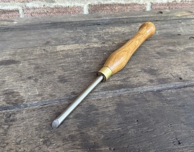 Vintage 3/8'' HSS Rundschaber Drechselmeißel altes Werkzeug