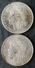 1921 (P) and D $1 Morgan Silver Dollars