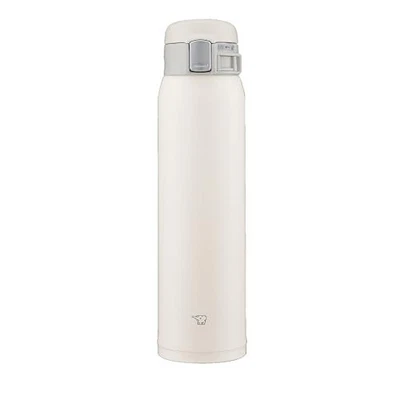 Zojirushi tasse en acier inoxydable 600 ml bouteille sous vide One Touch blan... - Photo 1/4
