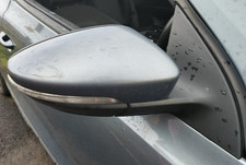 2009 VOLKSWAGEN SCIROCCO DRIVERS SIDE FRONT WING MIRROR - PEWTER GREY METALLIC