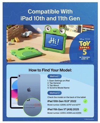 Belkin Disney Pixar Toy Story 5 Lilypad iPad A16 Case 10th/11th