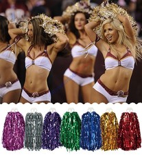 Cheerleading Pom Poms Fluffy Metallic Tassels Sports Game Party Stage Decor