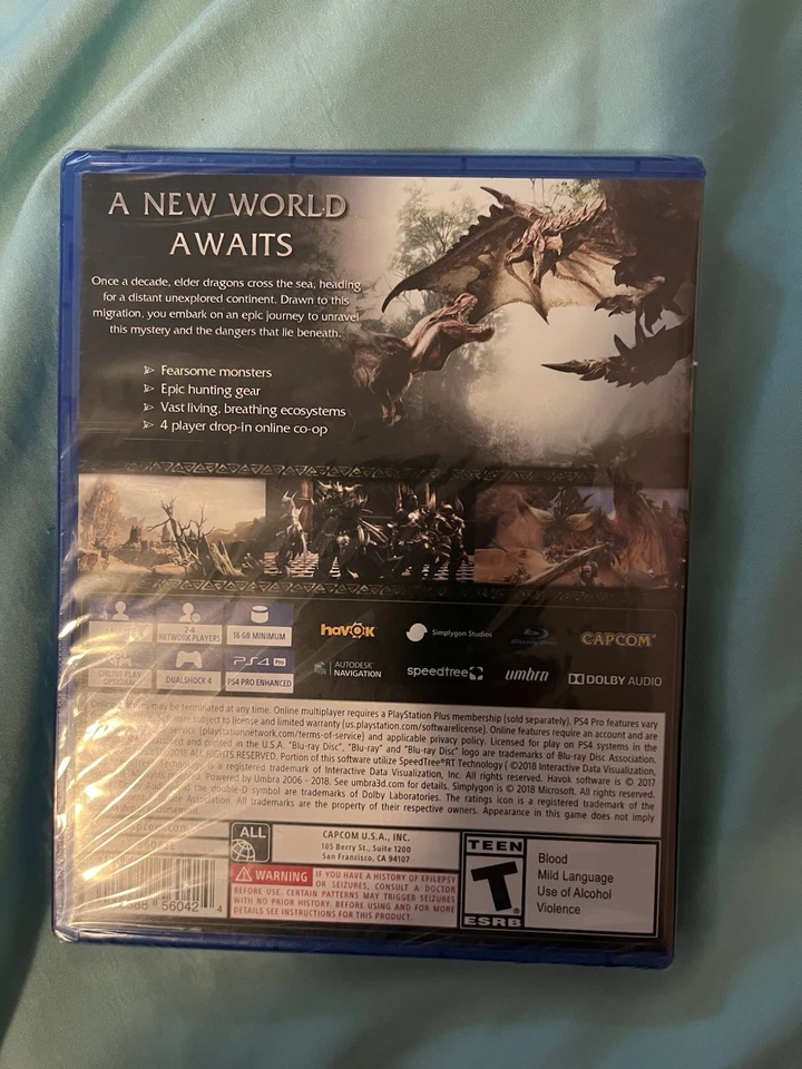 Monster Hunter World PS4 — Brand New Sealed (2018) by Capcom - Image 2 of 4