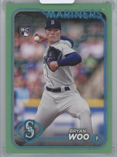 2024 TOPPS Japan Jade Green #55 / BRYAN WOO(Seattle Mariners) 【64/75】