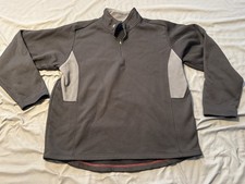 Old Navy Outdoor 1/4 Zip Fleece Pullover Gray Men s XL Polyester