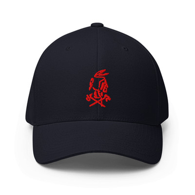 NSWDG Red Squadron DEVGRU Logo Embroidered Closed Back Structured Cap
