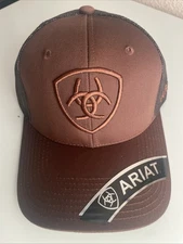 Ariat Mens Shield Logo Mesh Back Ajustable Cap Hat
