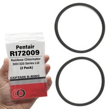 R172009 O-Rings for Pentair Rainbow Chlorinator 300 & 320 Lid (2 Pack)