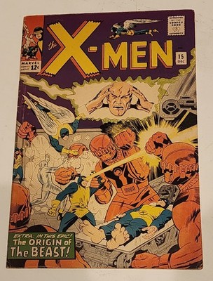 X-MEN #15 KIRBY CLASSIC FIRST SENTINELS 1965 VERY NICE MID GRADE