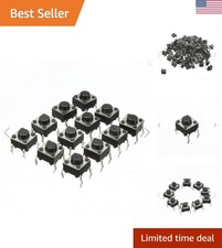100Pcs 6x6x5 mm Miniature Micro Momentary Tactile Tact Touch Push Button Swit...