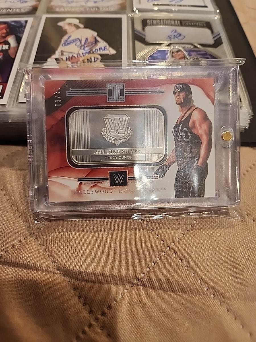 2023 Panini Impeccable WWE HOLLYWOOD HULK HOGAN Silver Bar Card 09/35
