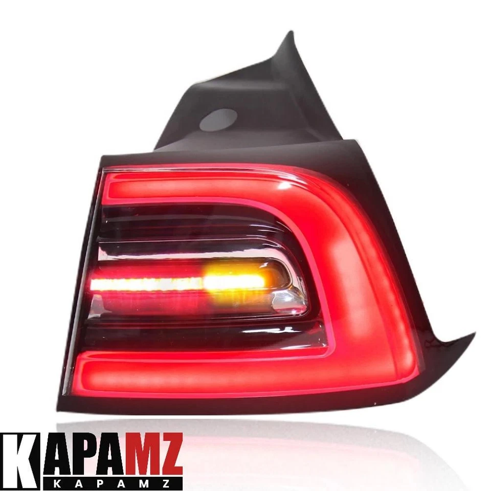 For Tesla Model 3 Y 2017-23 LED 3-pin Tail Lamp Rear Passenger Side Outer Light - Image 2 of 4