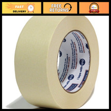 24 Rolls Utility Grade Masking Tape 2" x 60 Yards - Beige - Heavy Duty Adhesive