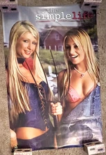 Rolled The Simple Life 2004 TV Poster 22.5x34.5 Paris Hilton Nicole Richie P31