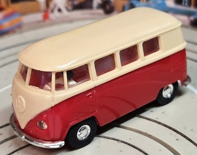 Faller AMS 4873 Volkswagen VW Bulli Toy Car With Sliding Chassis, 1960s #EBS1980